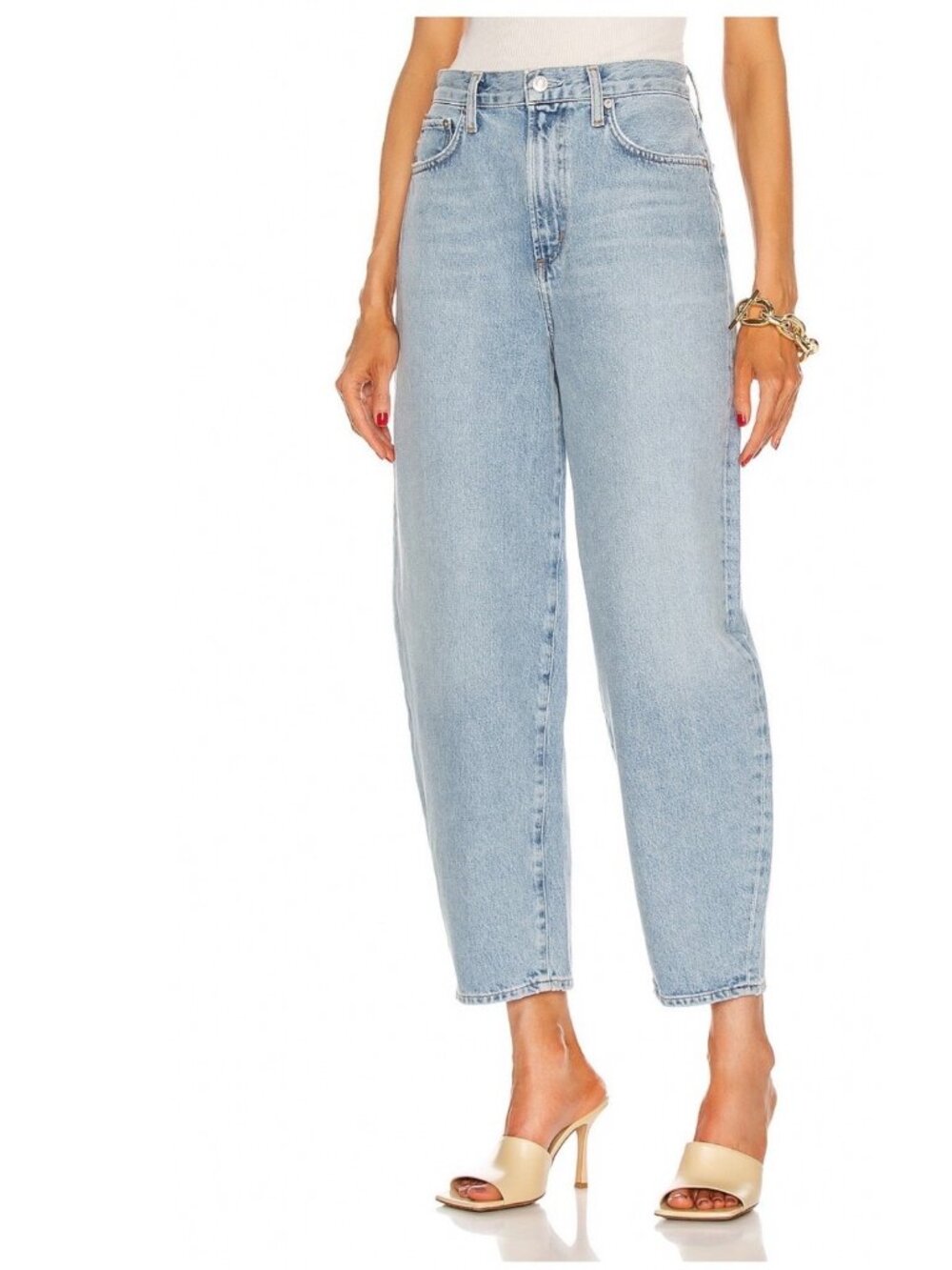 Agolde Jeans Balloon Ultra High Rise Curved Taper Baggy 24 Streetwear Minimalist